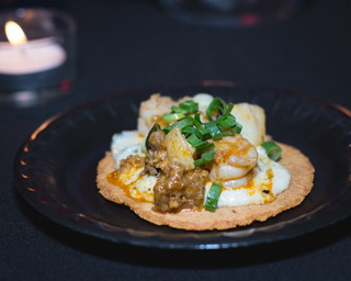 Raleigh Food Photography - Shrimp on Cracker